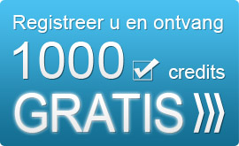 Registeer u en ontvang 1000 GRATIS credits om onze email marketing software te testen!